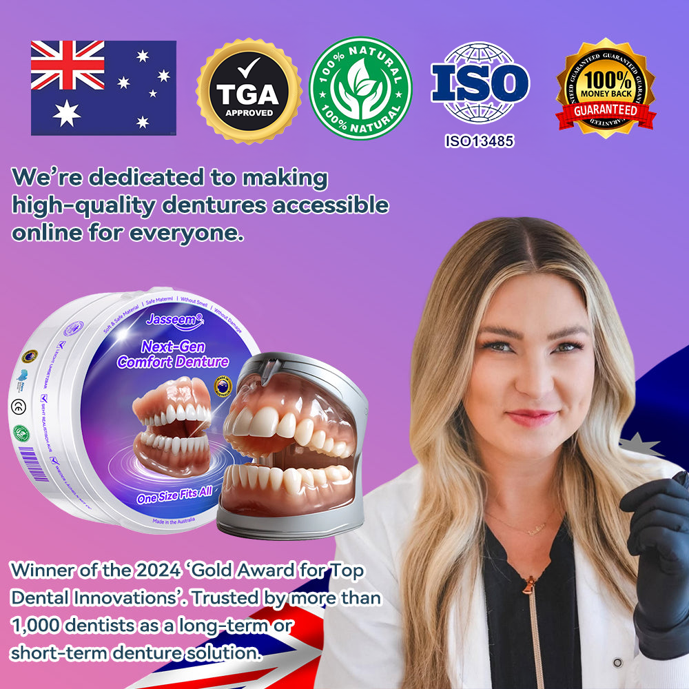 𝐉𝐚𝐬𝐬𝐞𝐞𝐦® Latest Premium Comfort Dentures💕 (High-End Dentures, Easy to Wear - Limited Time 70% Discount)🔥